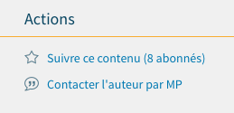 Contacter les auteurs par MP