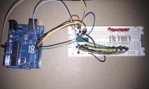 Utilisation du 74HC595 et 8 LEDs