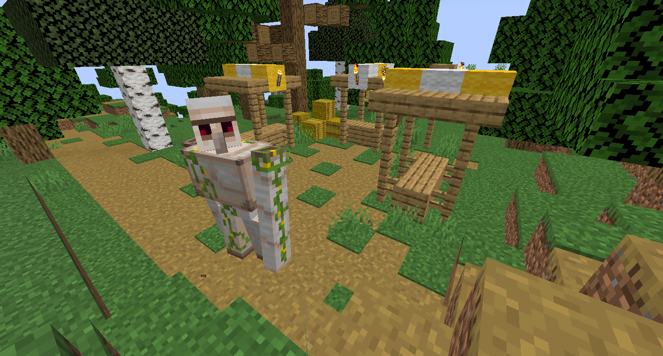 Image de golem dans un village