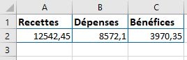 Résultat exemple utilisation blocs With