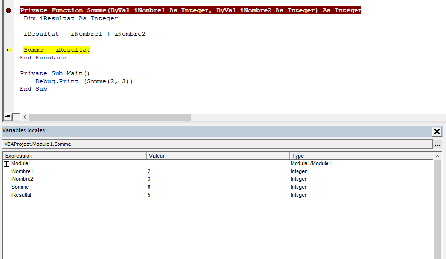 Fenêtre variables locales (3)