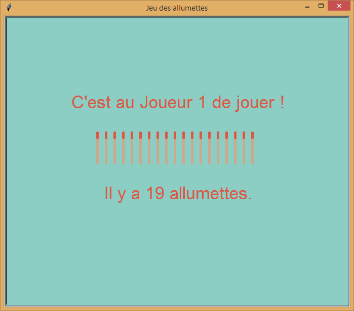 Le jeu des allumettes (1)