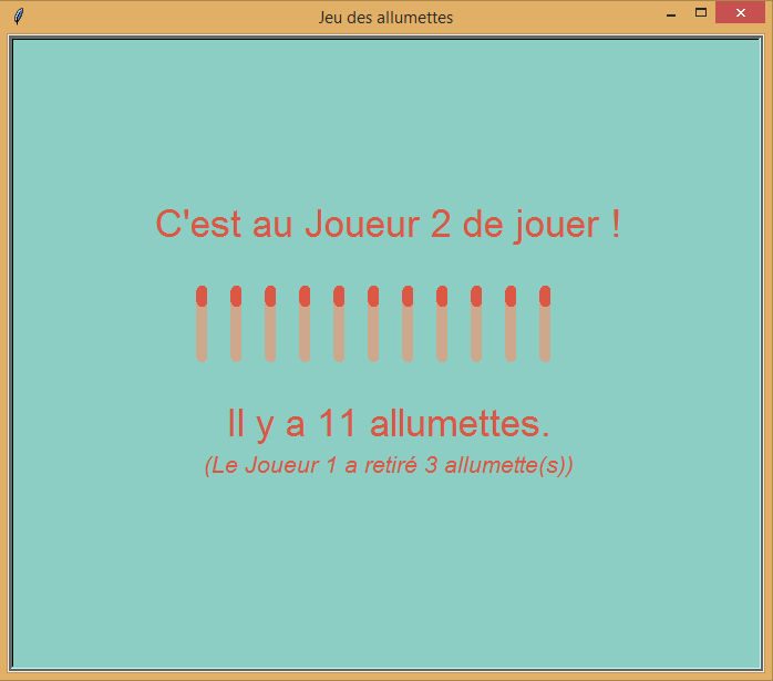 Le jeu des allumettes (2)