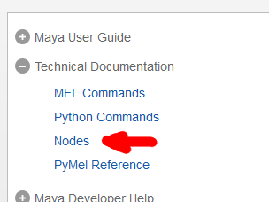 Aide Maya, Technical Documentation/Nodes