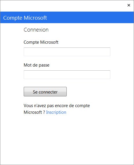 Étape du compte Microsoft