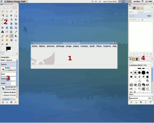 Gimp au lancement