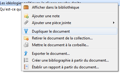 Dupliquer un document