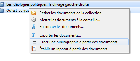 Créer une bibliographie