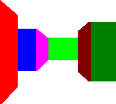 Un amas de polygones 2D, qui donne une impression de 3D.