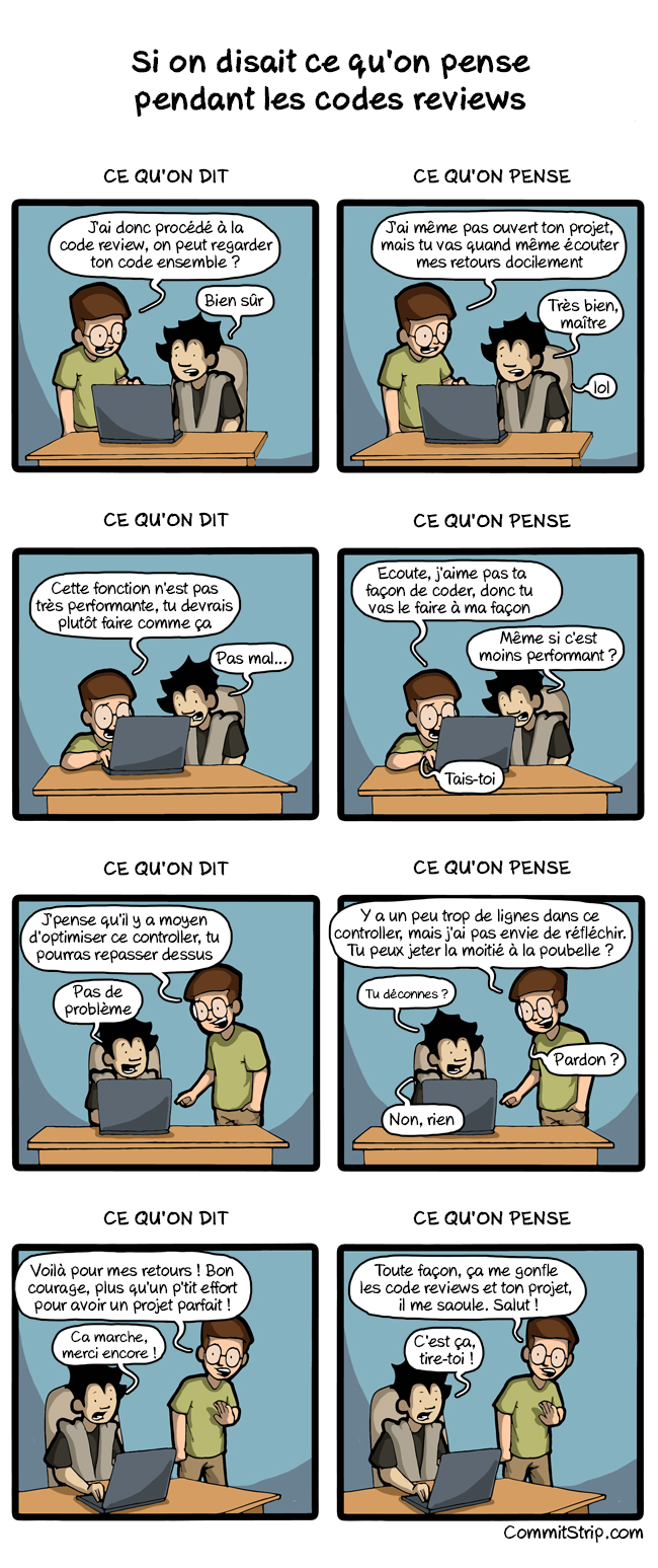 Commit Strip revue de code