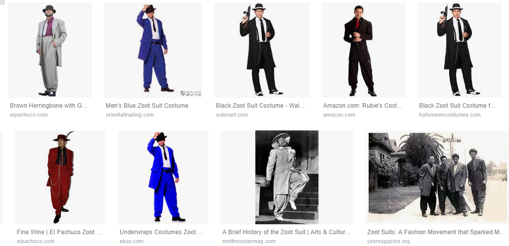 Zootsuit selon google