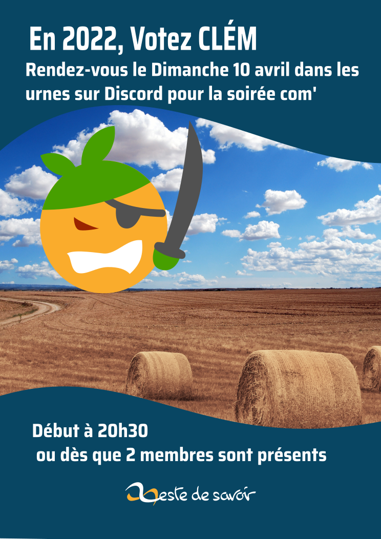 Affiche de campagne de Clém