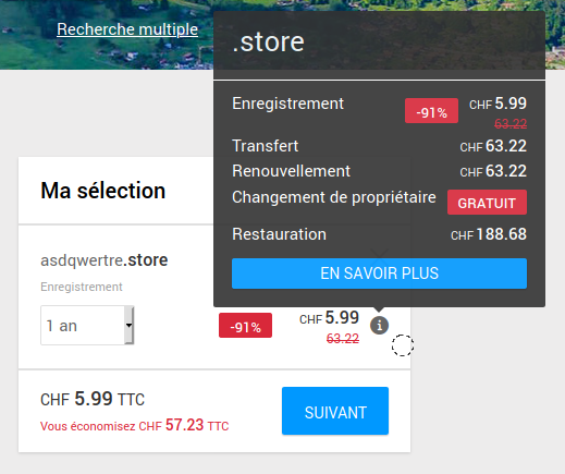 TLD spécial chez Infomaniak