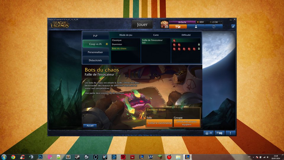 Screen du jeu League of Legends