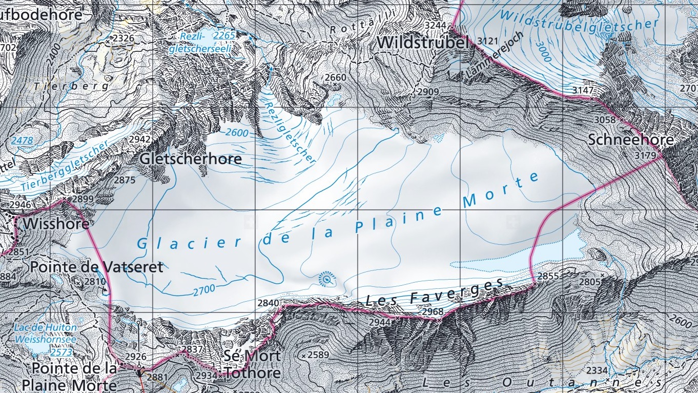 Glacier de la Plaine-Morte de nos jours