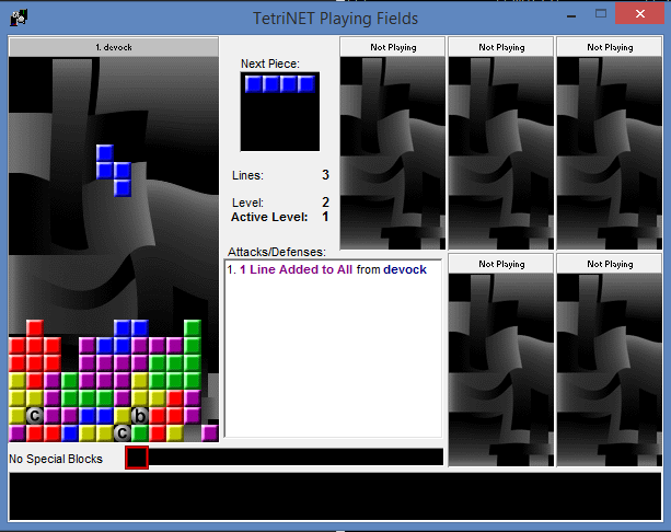 Tetrinet sous Windows