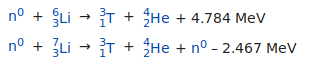 Réactions entre un neutron et un noyau de lithium.png