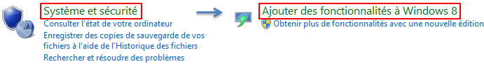 Ajouter des fonctionnalités (payantes) à Windows 8.