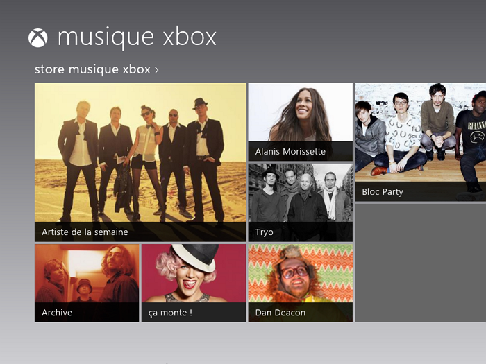 Catégorie Store musique xbox