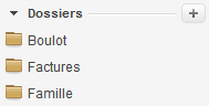 Dossiers du Webmail