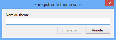Donner un nom au nouveau thème