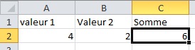 Construction d'une formule, étape 4