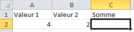 Construction d'une formule, étape 1