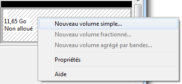 Nouveau volume simple