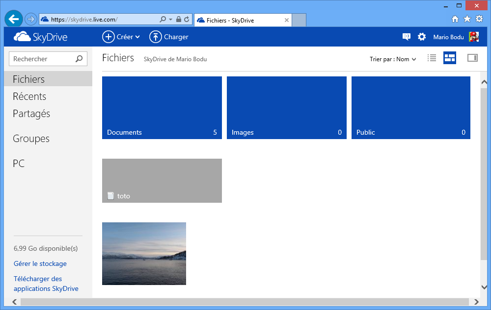 SkyDrive Web