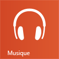 Tuile de l'application Musique