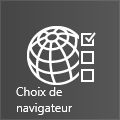 Tuile de l'application de choix du navigateur