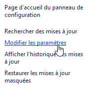 Modifier les paramètres