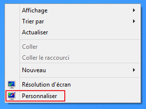 Ouvrir la fenêtre de gestion des thèmes