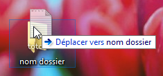 Placer un fichier dans un dossier