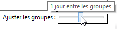 Ajuster les groupes