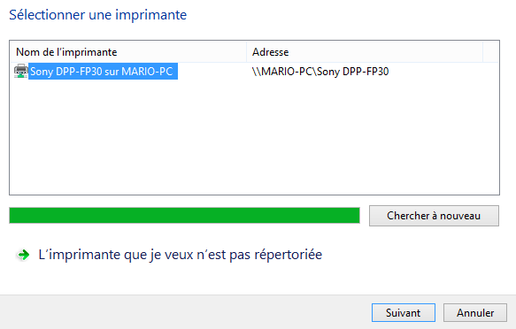 L'imprimante de Mario a été trouvée