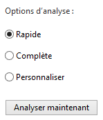 Lancer une analyse manuellement