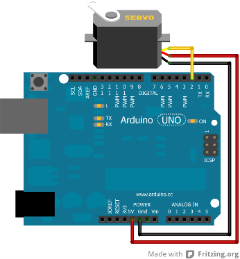 Montage simple d'un servomoteur avec l'Arduino