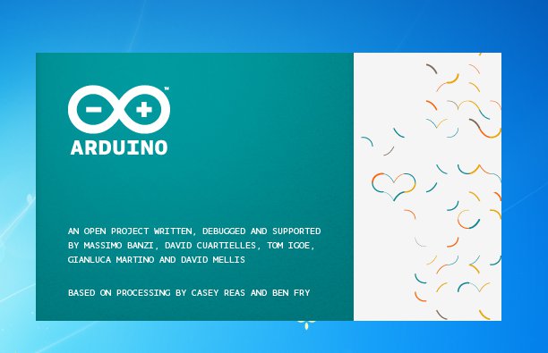 Le splash screen Arduino