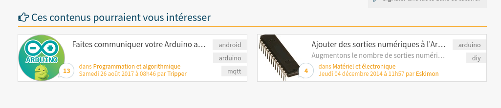 Suggestions de contenu du tutoriel : "Arduino : premiers pas en informatique embarquée"